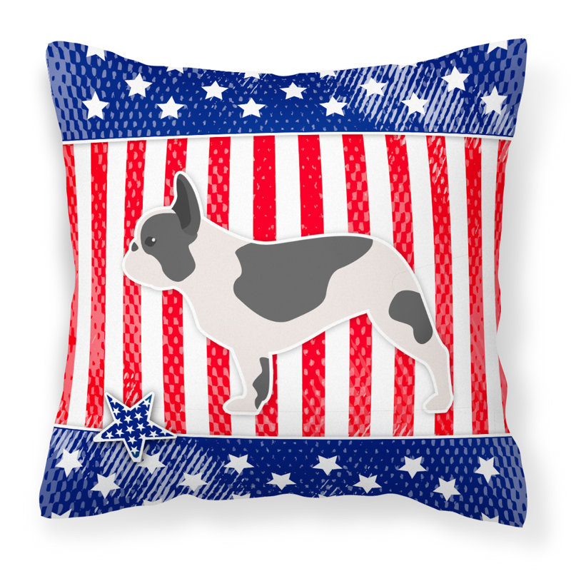 Coussin intérieur/extérieur Patriotic, H 18 po x l 18 po x P 3 po