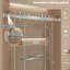 Porte de douche sans cadre avec système de fermeture avancé l 57 à 60 po x H 78 po Gargy-98222884-132723951