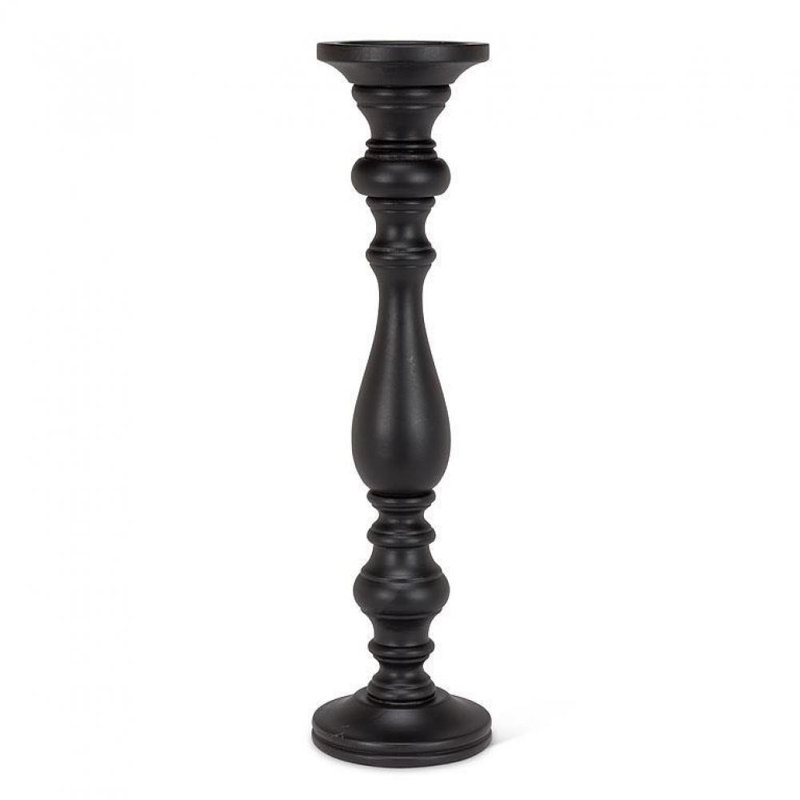 Pilier de table, Noir, H 18,5 po x l 5 po x P 5 po