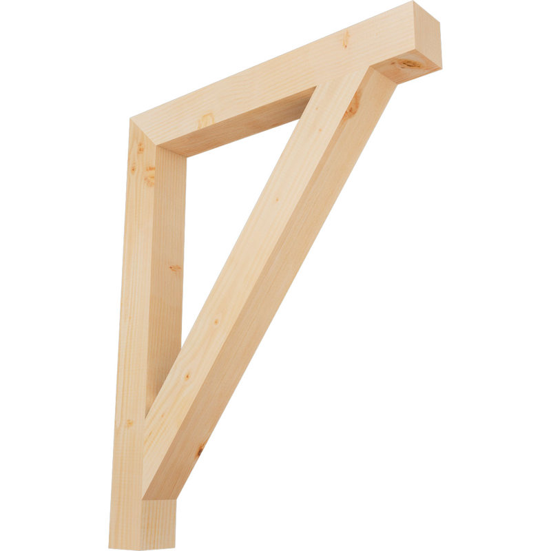 Support de bloc traditionnel, Douglas (lisse), H 40 po x l 4 po x P 32 po