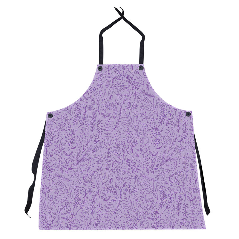 Tablier à motif floral ditsy, Mauve