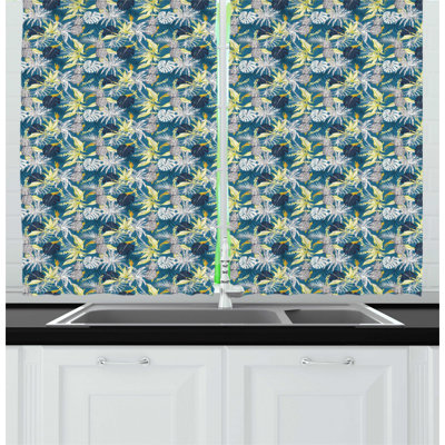 Floral Kitchen Curtain