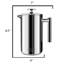 Cafetière French Press, cafetière à saveur maximale avec filtration supérieure, capacité de 2 tasses, argent, Abn5m010-ss