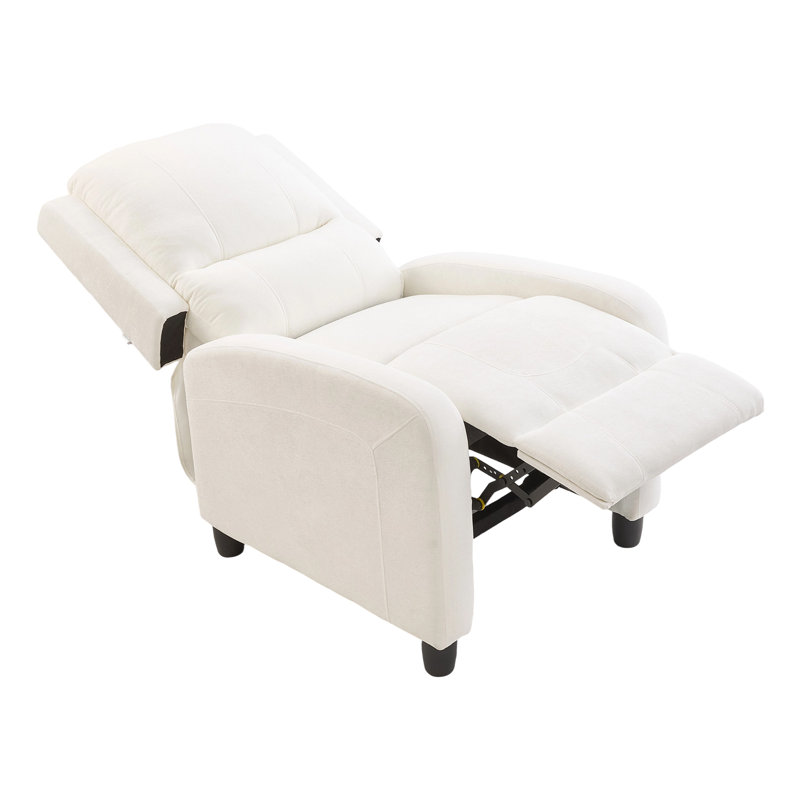 Single Recliners Recliner Armchair Reclining Chair, White