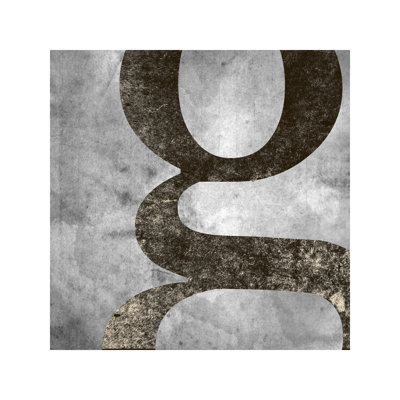 G-Silver Fading - Wrapped Canvas Print