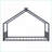 Twin Size Metal House Bed Frame - No Box Spring Needed, Black, 350lbs Capacity