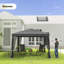 3 X 3m Pop Up Gazebo, 420d Garden Canopy With Removable Mesh Sidewall Netting, 3-level Height Adjustable Metal Frame, Portable Carry Bag, Ground Stakes & Guy Ropes, Outdoor Shelter For Patio Garden, Light Grey
