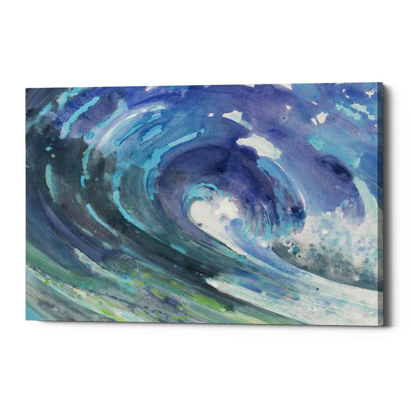 «Curl» par Albena Hristova, art mural sur toile, H 18 po x l 26 po x P 0,75 po