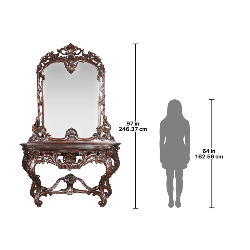 Ensemble de console et miroir La Vendange