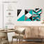«Textures Geometric Abstract», reproduction d'art sur toile-93059238