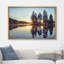 Lever de soleil sur le lac, arbres sereins, calme et sérénité-96384621-96384613