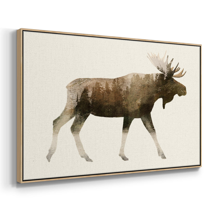 " The Wilderness III ", Natural Framed Canvas, 27" H x 41" W x 2" D