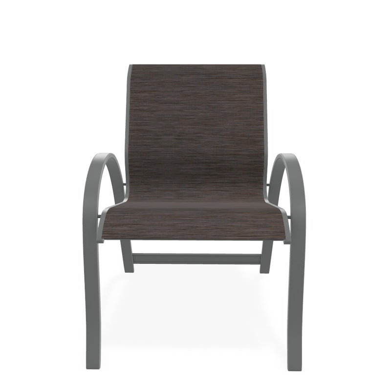 Aruba 1 Outdoor Dining Armchair, Graphite