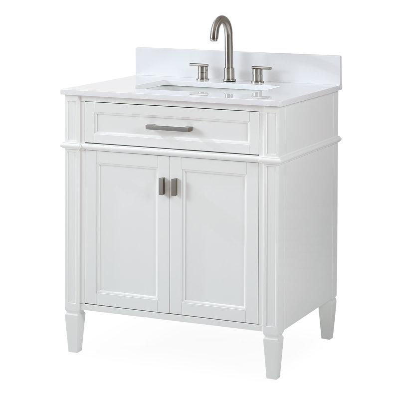 Ensemble de meuble-lavabo simple 30 po Hardie, Blanc