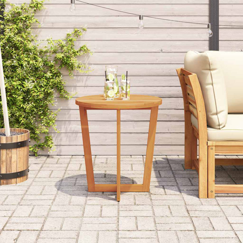 Round Outdoor Side Table, 75cm H x 70cm W x 70cm D