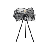 Lampe de table à trépied noire 18,75 po Isaiu
