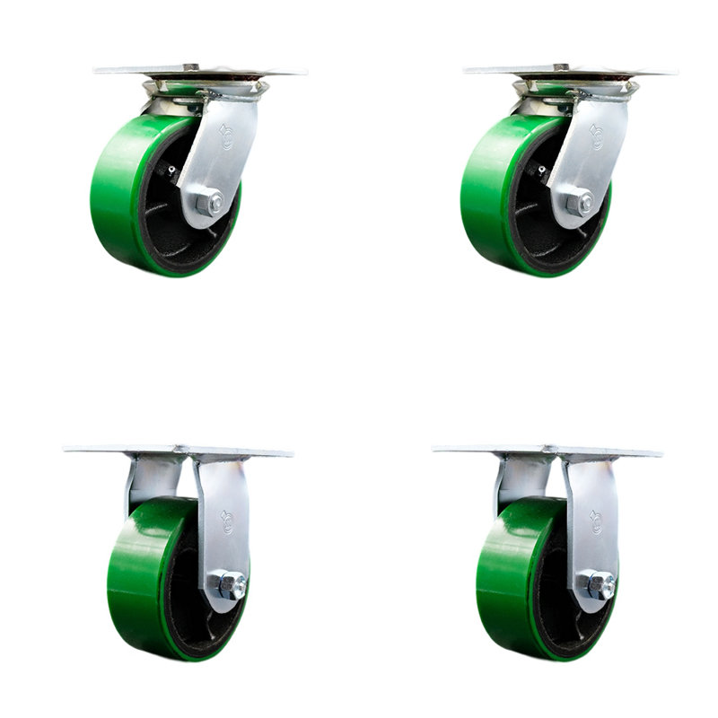 Poly sur roulettes en fonte, Vert