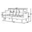 Areya 75.6'' Velvet Square Arm Sofa Bed-391716226