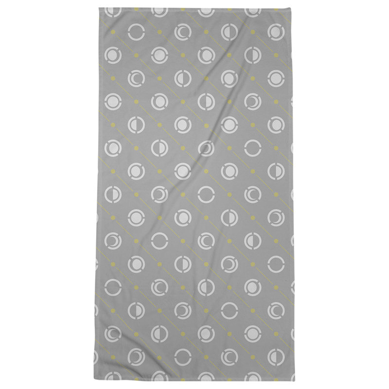 Skeffingt Beach Towel, Gray/Cream/Green