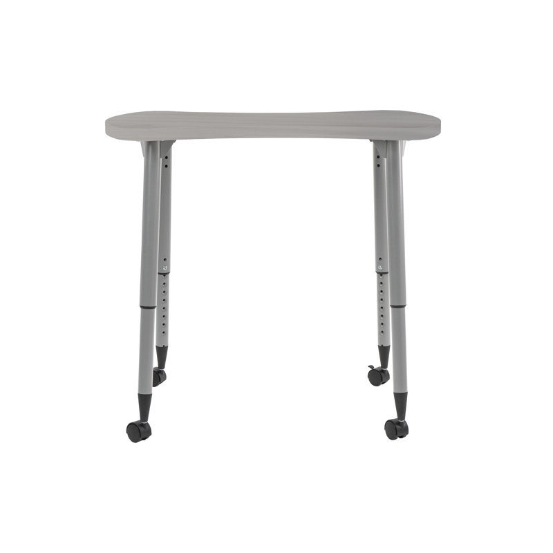 Table d'activité Adapte 25 x 37 Bowtie, Bois gris clair, Argent argent