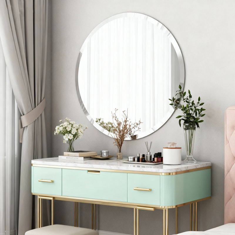 Miroir de salle de bain Annabellee, 31,5 po x 31,5 po