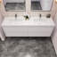 Ensemble de meuble-lavabo double mural 70,6 po Azden-1159646778