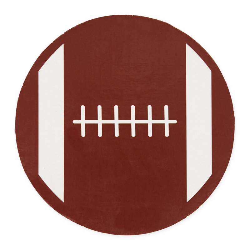  Football End Zone Printed Coaster Set Of 4