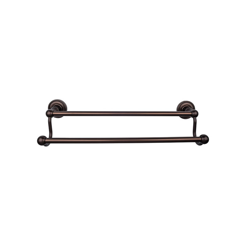 Edwardian Bath Double 26 1/2" Wall Mounted  Towel Bar, Oiled Rubbed Bronze