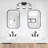 Riedel 24 in. 3-Light Matte Black Vanity Wall Light for Bathrooms