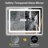 Dokes Super Bright Front & Back LED Lighted Anti-Fog Tempered Glass Bathroom/Vanity Mirror with ETL -1614704154
