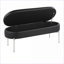 Banc de rangement FlowLuxe Contemporary Glam Onyx