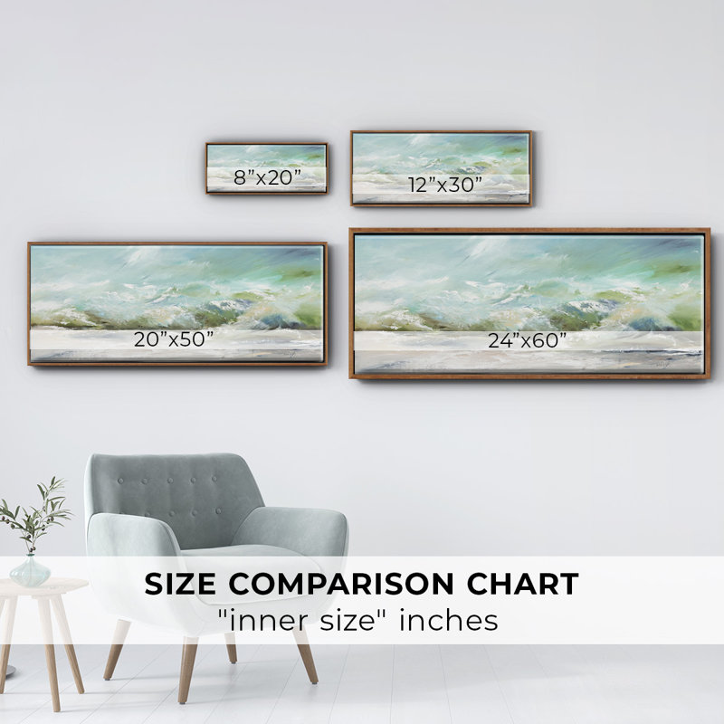 The Wave V1- Framed Canvas