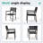 Deen Auminum Stackable Outdoor Dining Armchair-134106875-118337269