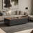 Rectangular storage coffee table living room