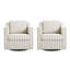 Fauteuil pivotant rembourré avec dossier large et coussin Bronnen-123469995