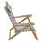 Beach Chair - Outdoor Weather-Resistant Wood Folding Chair with Backpack Straps - 4-Position Reclining Seat - Beach Essentials by Lavish Home (Gray)-1109126890