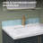 43'' W X 4'' D Marble White Carrara Backsplash Rectangular Vanity Top Back Splash for Bathroom Countertop