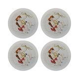 Zodiac Gemini Vegan Leather Round Pebble Placemat