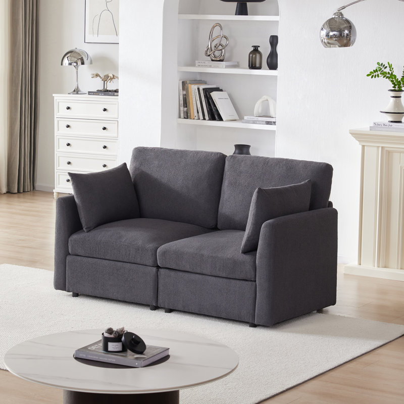Canapé modulaire 59 po, Gris