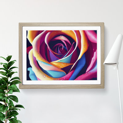 Colourful Rose Flower Vol.5 - Framed Print