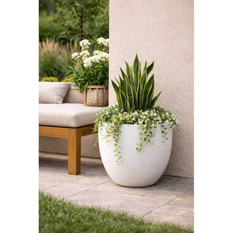 Jardinière Orion 24 po - Blanc