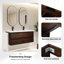 Meuble-lavabo 48 po avec double lavabo et rangement
