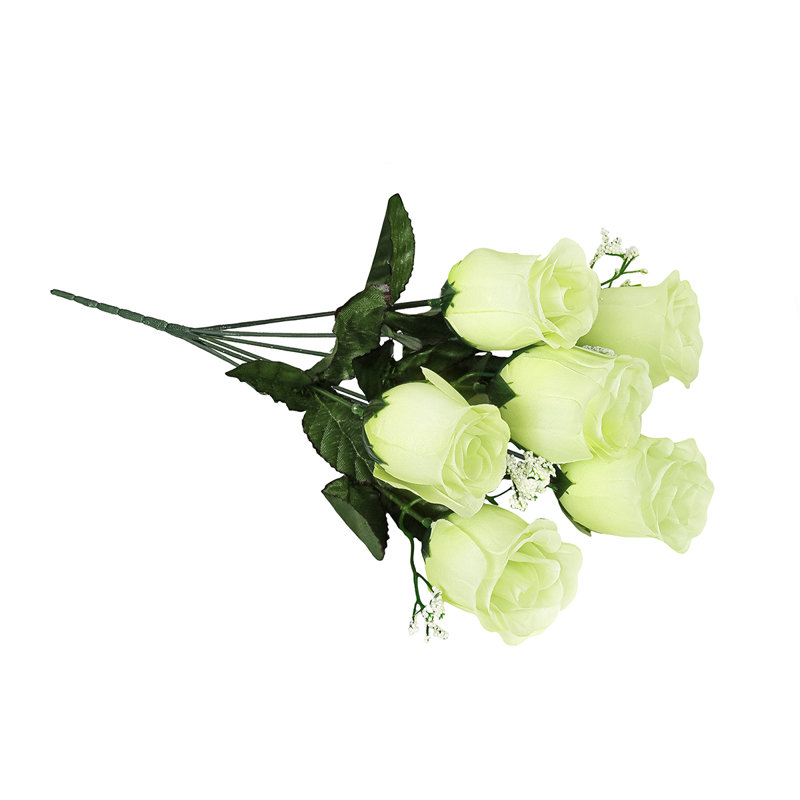 Bouquet de roses artificielles, Vert