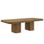 Table de salle à manger/conférence Giulia extensible, rectangulaire, plateau en bois massif, 284 cm à 406 cm-513537375