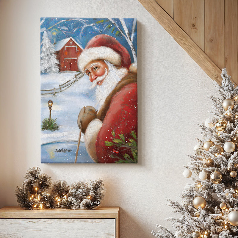 Pale Winter Fir Serenade-Premium Gallery Wrapped Canvas, 18" H x 12" W