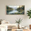 «Mountain Lake», reproduction d'art sur toile encadrée de 1 48 po x 24 po-1553730153