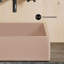 Lavabo vasque carré en béton 15,5 po Lisse -112453147