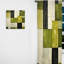 Efrem Green Eco Cubic Collage III - Rideau industriel - Velours obscurcissant - 1 panneau-55914815