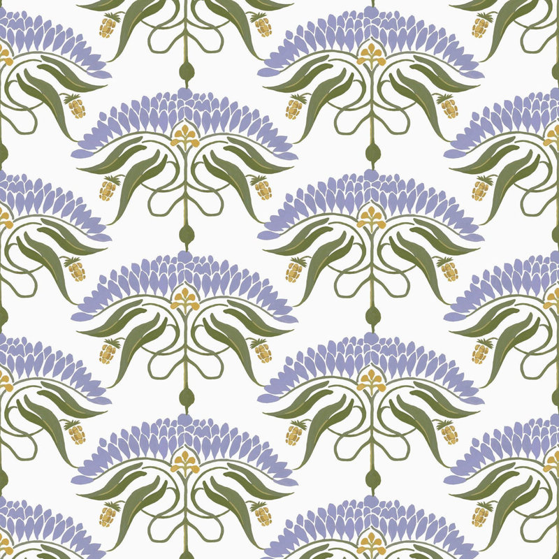 Fleur de Réve - Lavender Floral Wallpaper