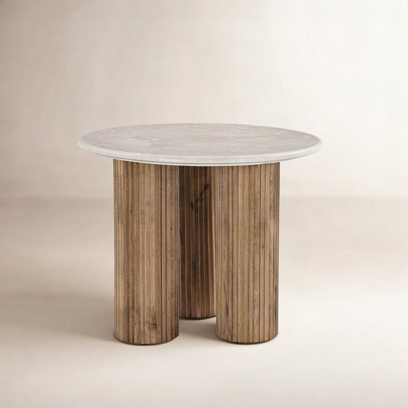 Dewy - Modern Marble Round End Table